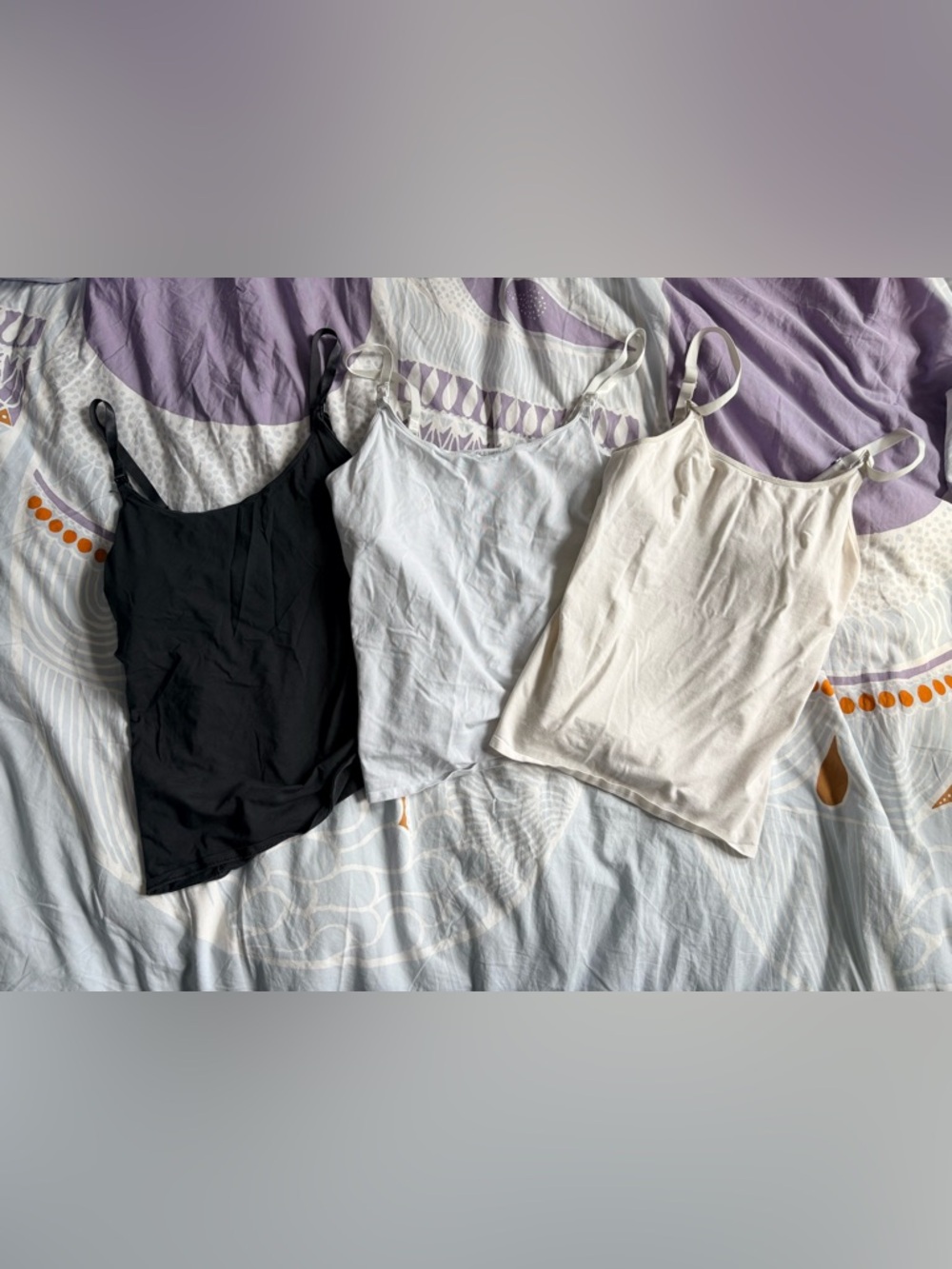 Bundle of 6 clip down Nursing Tank Tops size L